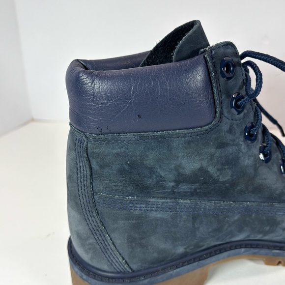Timberland Mens Sz 5/Women 7 Blue Suede 6-Inch Premium Boots Rare Waterproof EUC main image 5